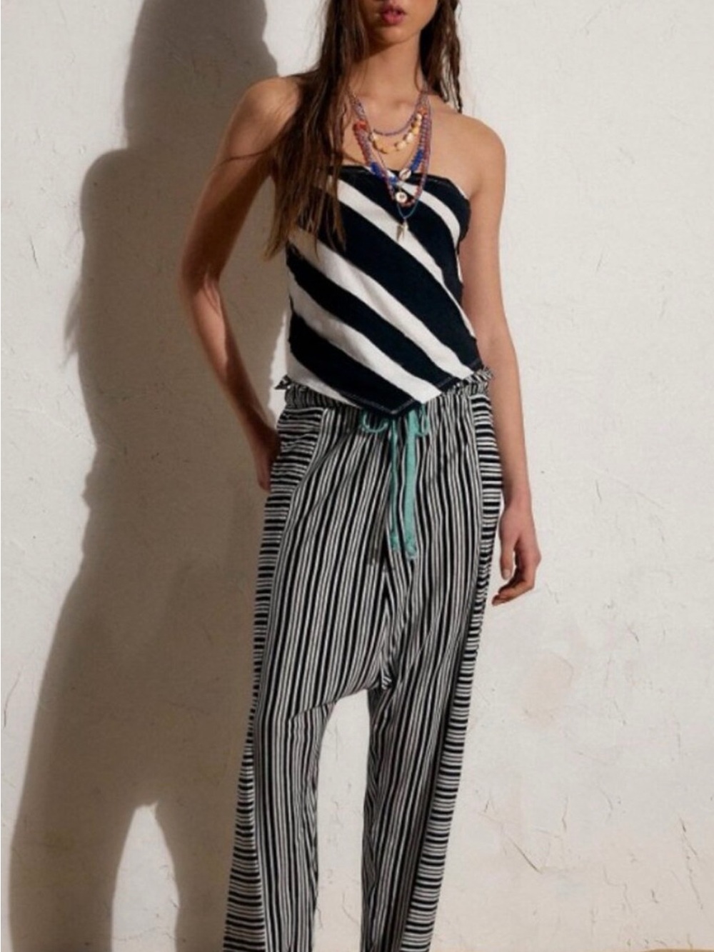 Free people Holten cotton jersey pants
